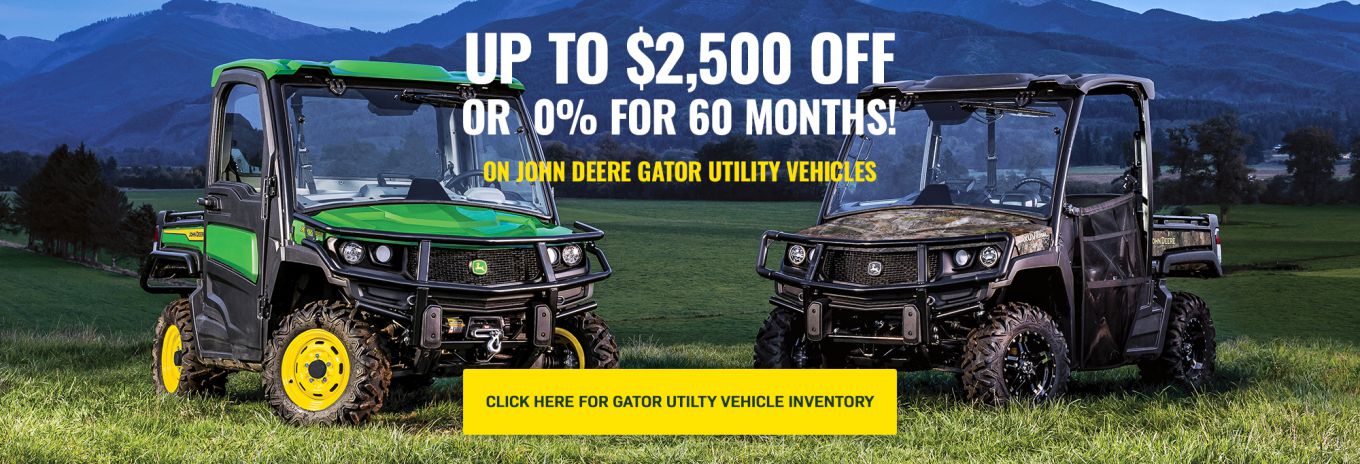 2024 Gator Utility Vehicle John Deere Special banner