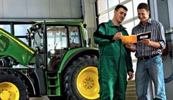 Equipment repair and tractor maintenance available at Ballweg Implement.